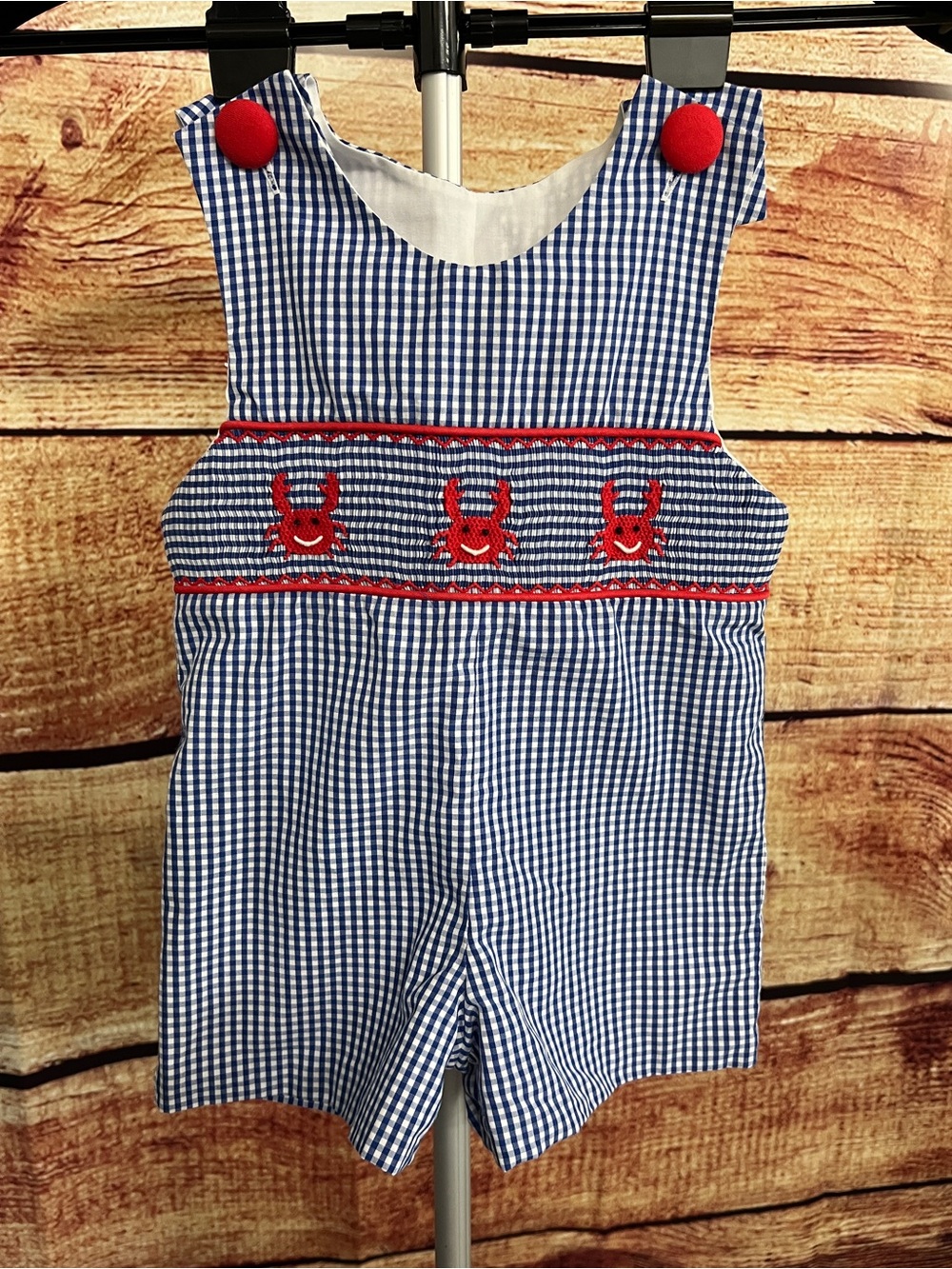 Stitchy Fish Romper Size 12 Months
